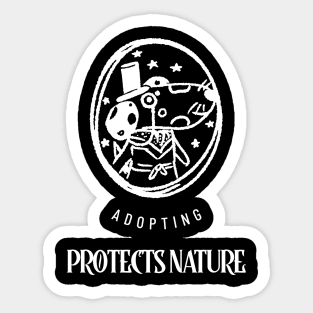 Adopting Protects Nature #2 Sticker